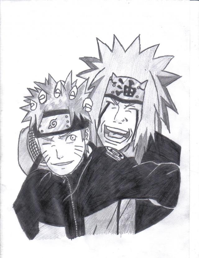 Naruto and Jiraiya